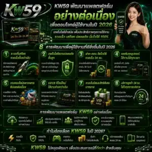 บทความ 3 KW59 พัฒนาแพลตฟอร์มอย่างต่อเนื่อง เพื่อตอบโจทย์ผู้ใช้งานในปี 2026 KW59 พัฒนาแพลตฟอร์มอย่างต่อเนื่อง เพื่อตอบโจทย์ผู้ใช้งานในปี 2026