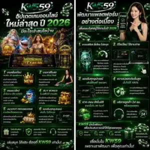 KW59 อัปเดตเกมออนไลน์ใหม่ล่าสุด ปี 2026 มีอะไรน่าสนใจบ้าง